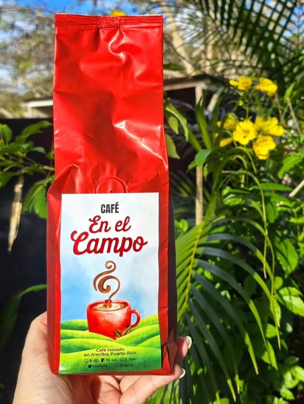 " Cafe En el Campo" Coffee - WHOLE BEAN 1 LB